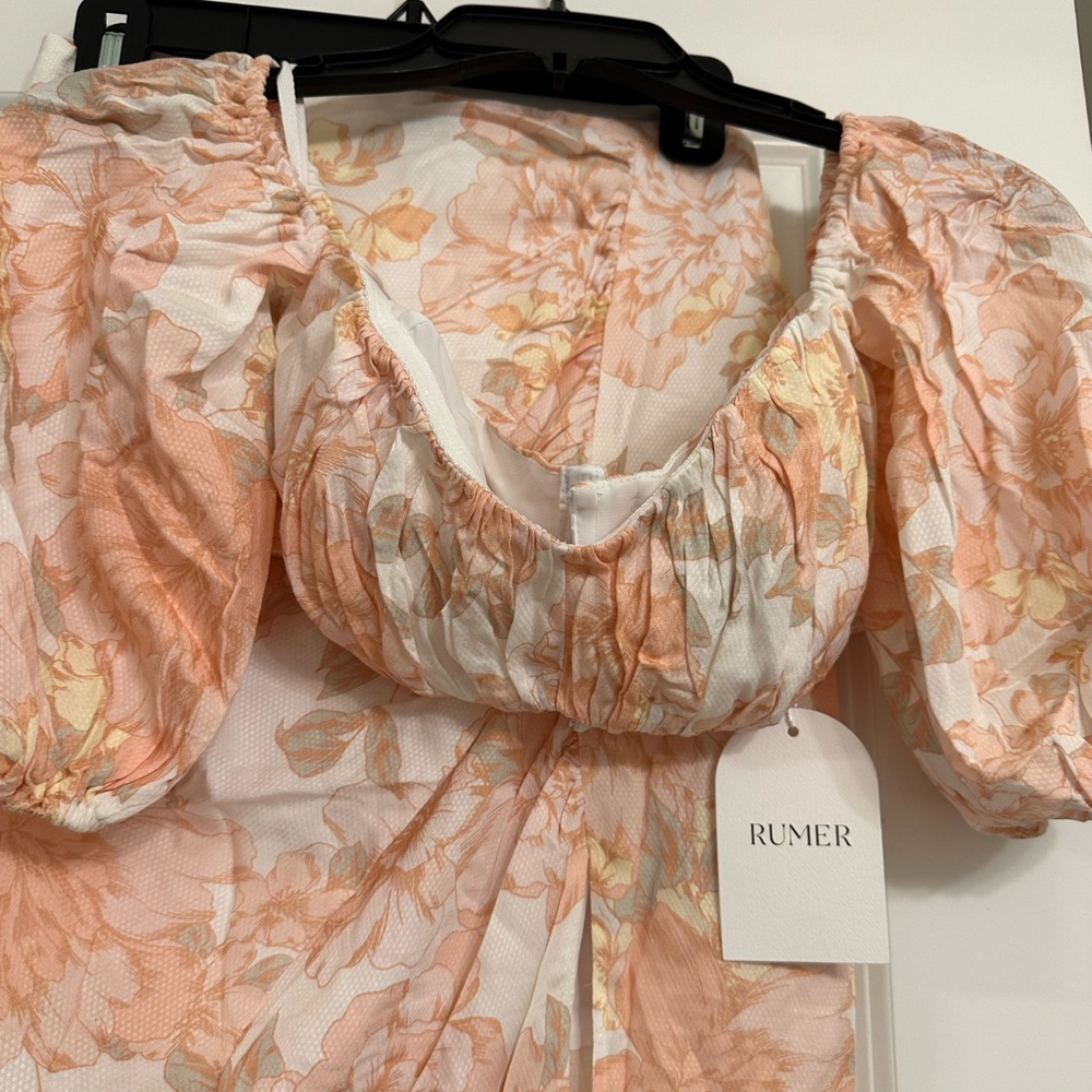 Free People Rummer the label 🏷️ off shoulder 2 piece set - Picture 6 of 9